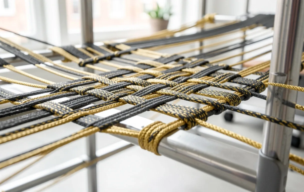 Textile warp background